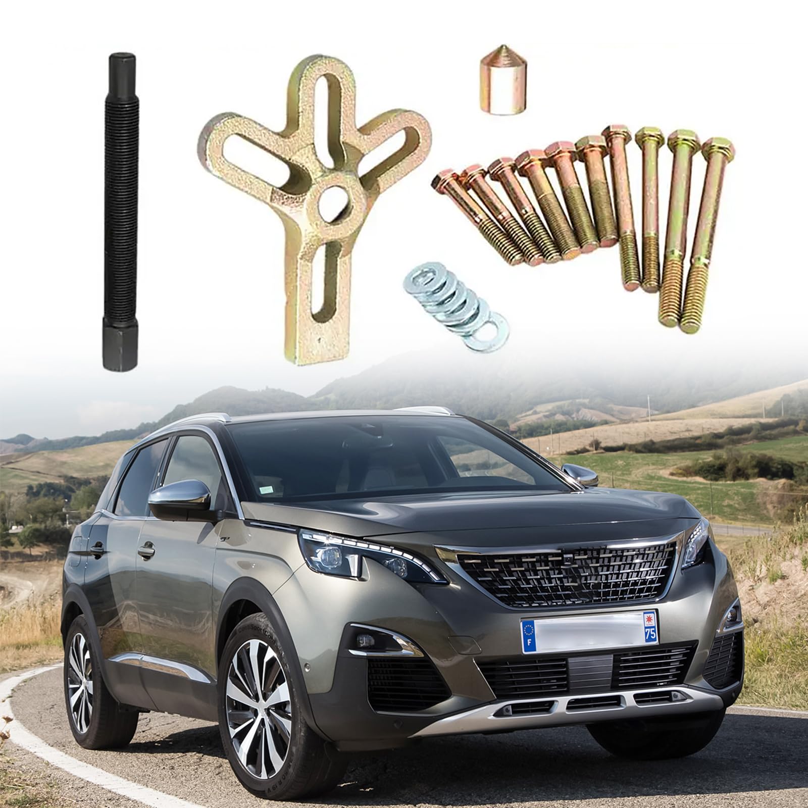 Juego de mantenimiento de coche para quitar poleas de engranajes para quitar poleas de engranajes