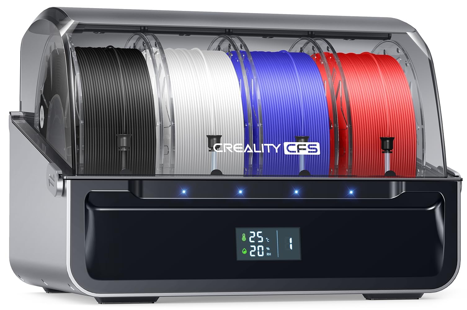 Creality CFS Filament System, 3D Printer, Multicoloured Car Filament System, Filament Storage, Switches and Relays, Leakage Detection Sensors, for 16 Colours Print, Compatible K2 Plus Hi K1 Series