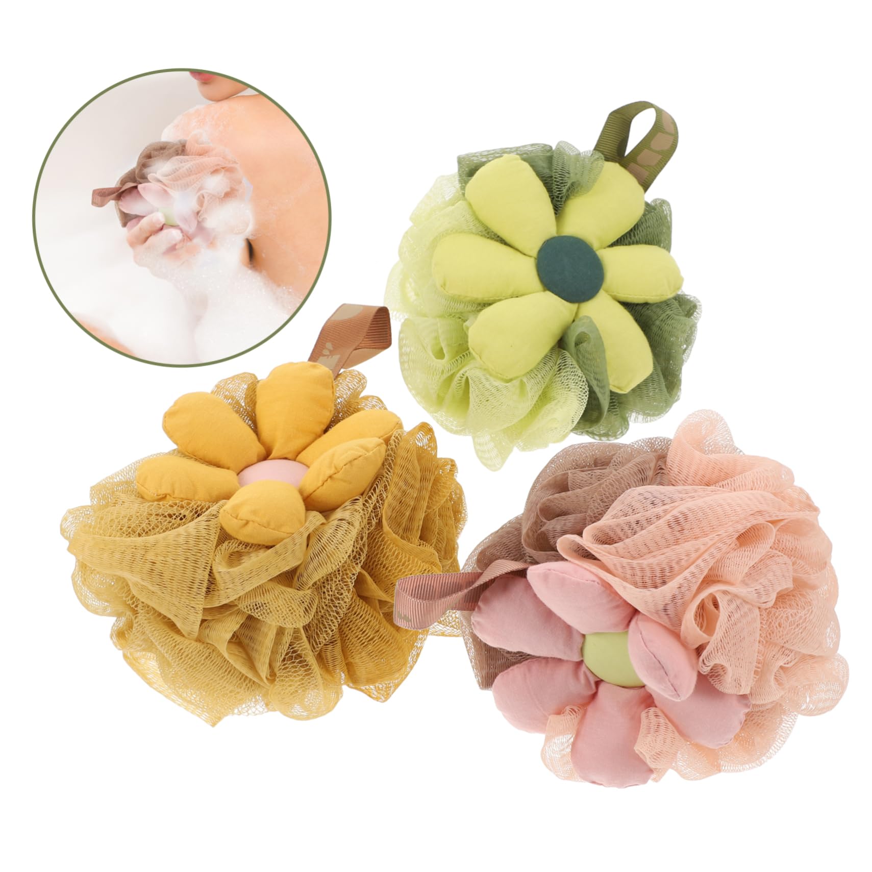 Housoutil 9piezas Esponjas De Ducha Natural Loofah Para Exfoliación Corporal Suaves y Efectivas Para Baño