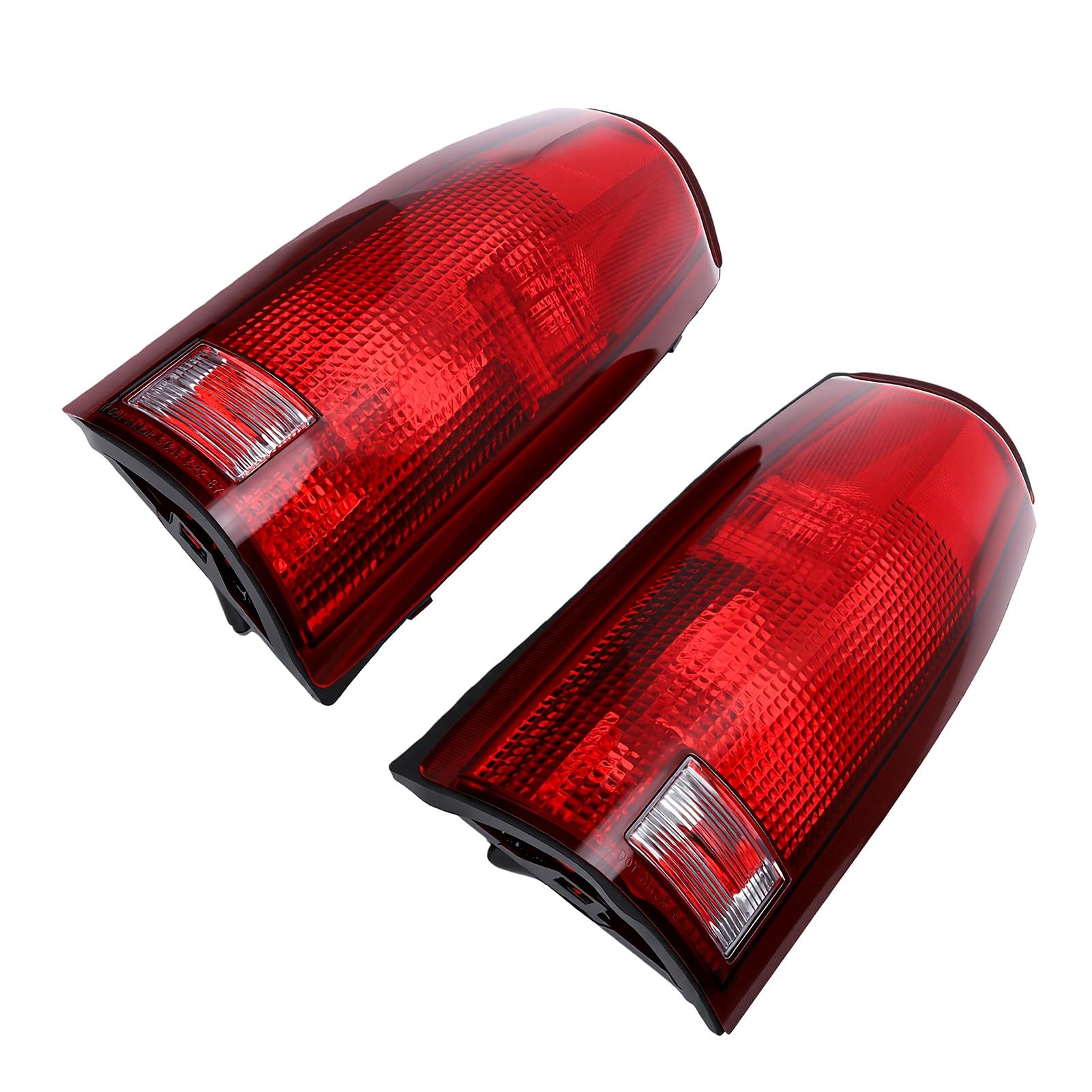 CHICIRIS Gruppo Fanale Posteriore, Ricambio Diretto per Chevy C K 1500 2500 3500 Silverado Tahoe Sierra Yukon 1988-1999, Fanale Stop Posteriore con Lente Rossa