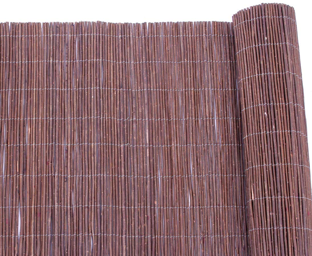 bambus-discount.com Mata wierzbowa, ochrona przed wzrokiem Hawei 100 x 300 cm – niska mata maskująca z naturalnej wikliny, 1 m x 3 m