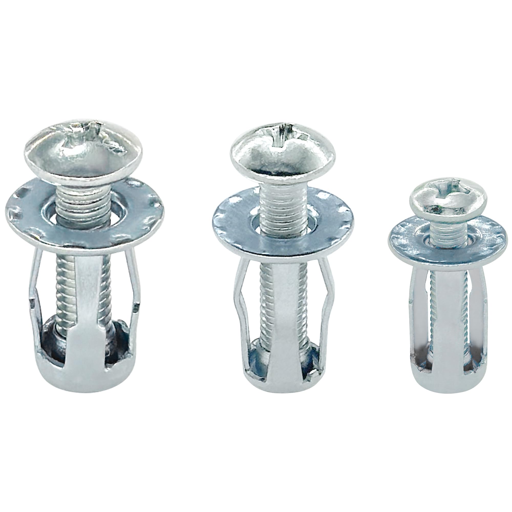 54-Piece Jack Nuts, Petal Nut and Bolt Set β M4, M5, M6 Expansion Anchor Nuts and Bolts for Thin Metal and Hollow Panels