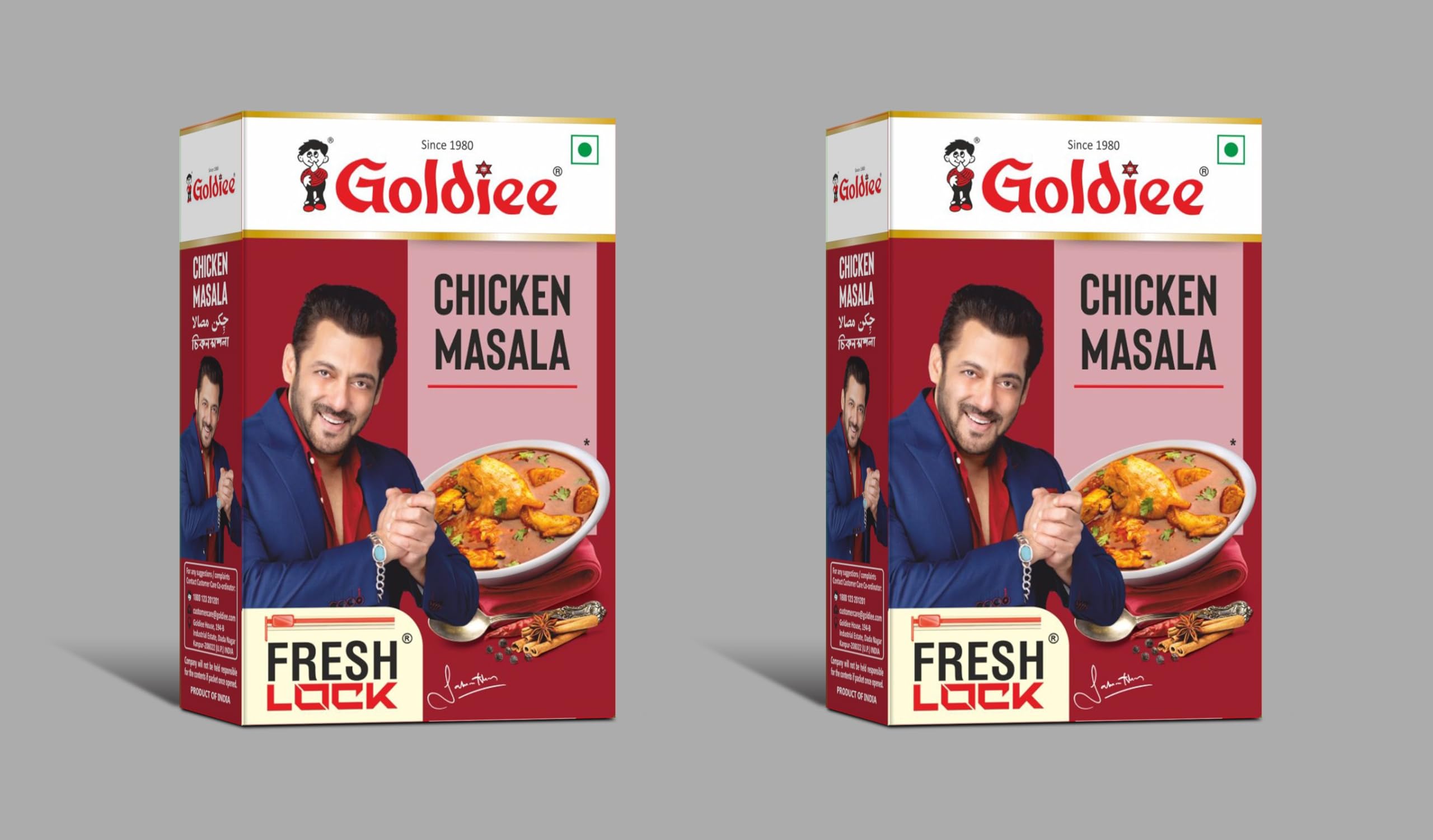 Goldiee Chicken Masala, 100 Grams (Pack of 2) (B01N1LQZ9O) Amazon Price History, Amazon Price Tracker