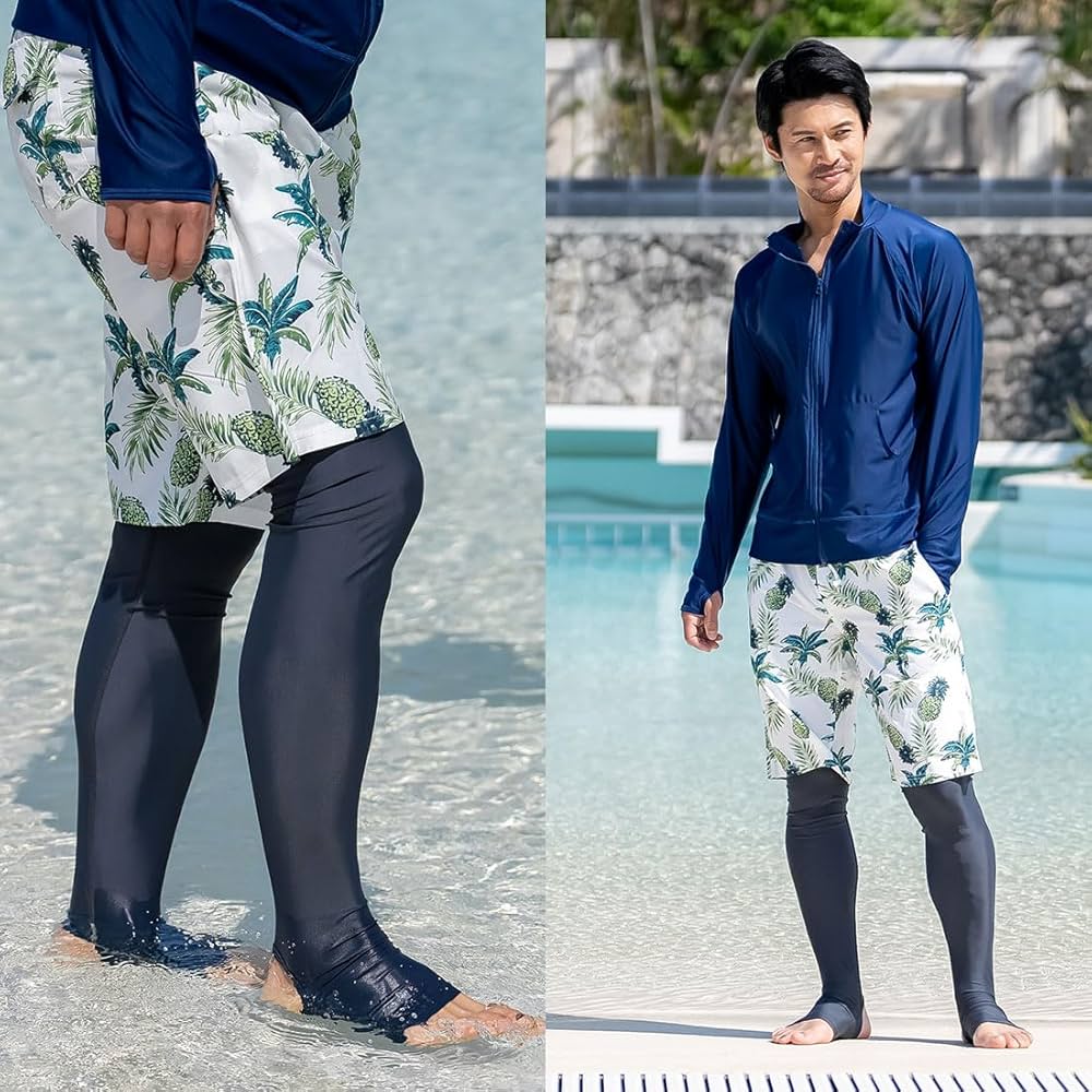 Amazon.co.jp: [リンネ] ラッシュガード メンズ トレンカ