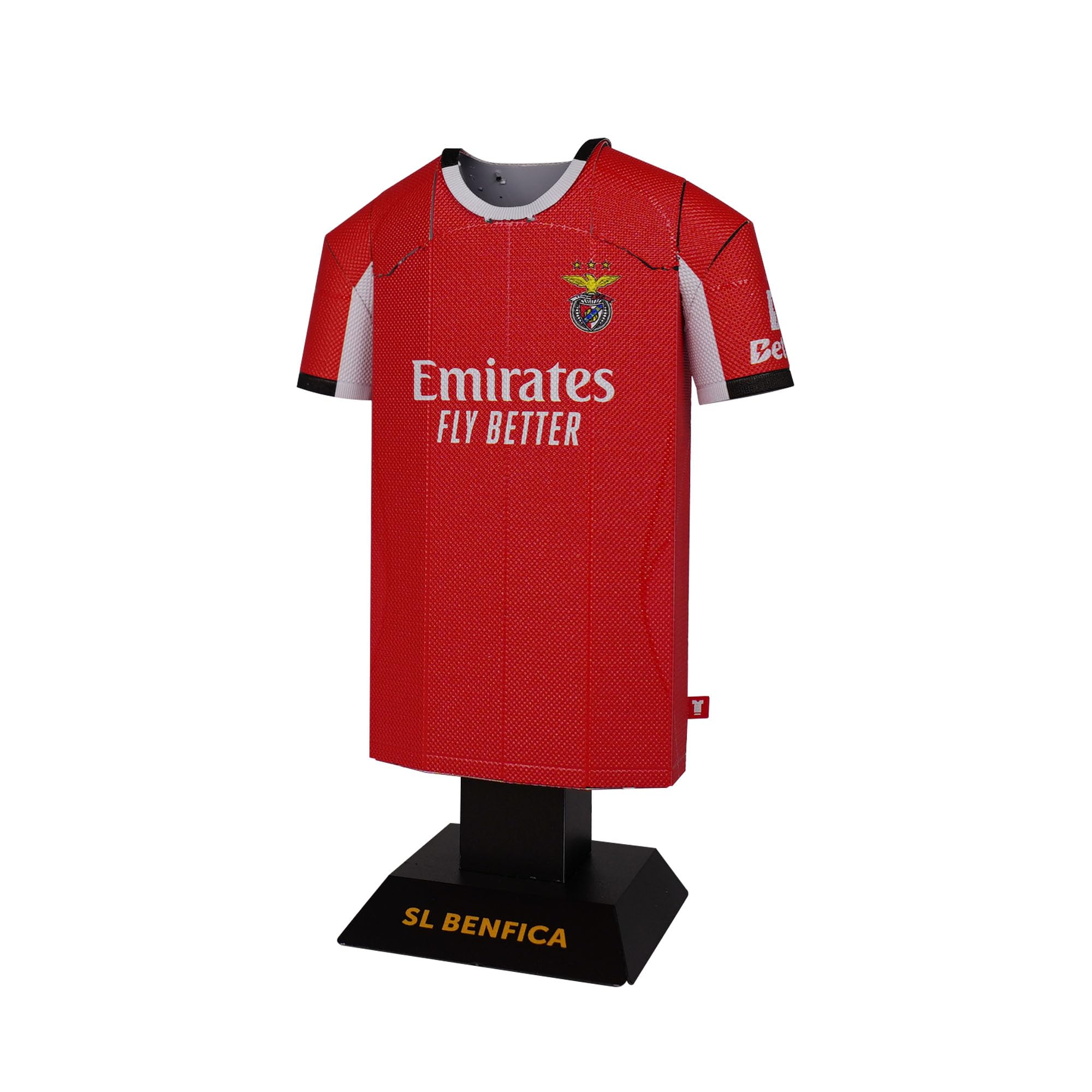 S.L. Benfica 25/26 Home Metal Football Shirt, Officially Licensed Miniature Alloy Replica Jersey Collectible Display Gift