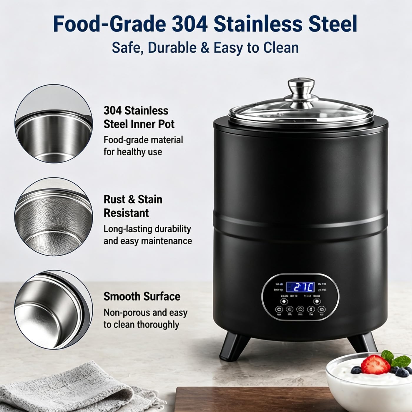 Máquina para Hacer Yogurt 8L/12L, Yogurtera Griega