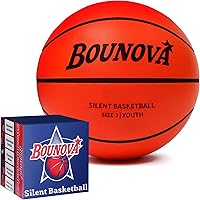 Vista 1 de BOUNOVA Silent Basketball Size 7 Real Feel Powerful Bounce Elegant Gift Box Packaging Pro-Grade PU Foam Indoor Basketballs for Quiet Dribbling