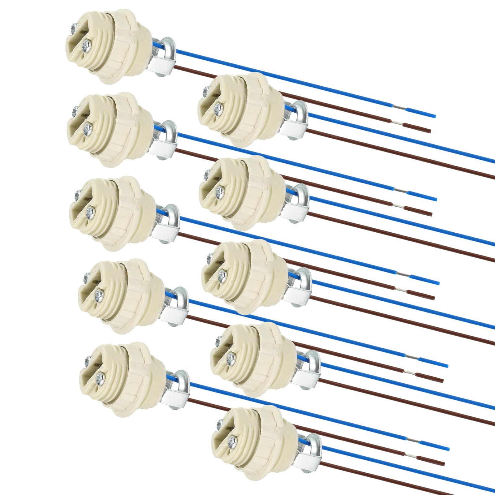 VIAPUICE G9 Lamp Holder with Wire 5.9" Length 10 Packs