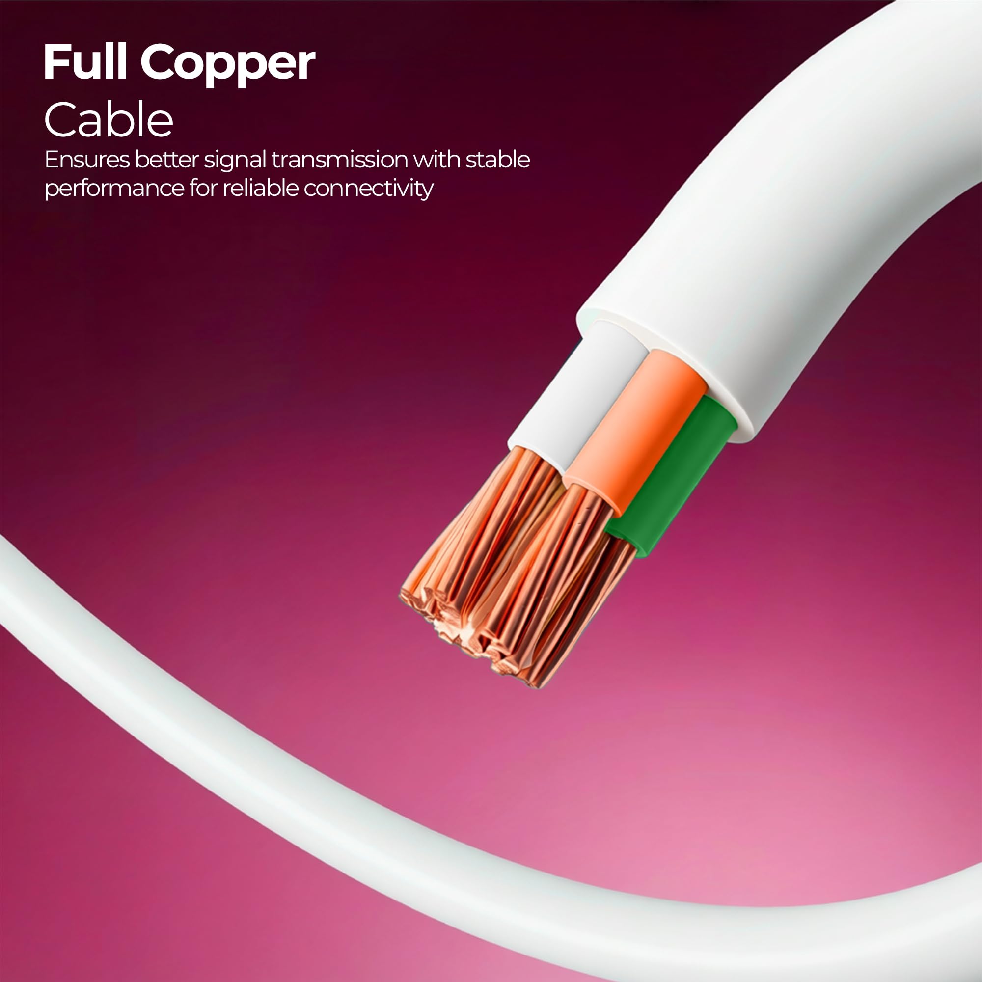 Zebronics UEC50 USB Extension Cable, 5 Meter Length, 480Mbps Data Transfer, Full Copper Core, Nickel-Plated Connectors, Durable PVC Build, For Keyboard, Mouse, Pen Drive & USB Devices — Amazon image 4