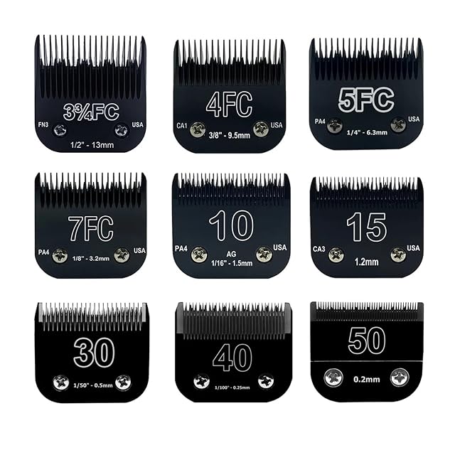 Foto 3 de 7 de Cortapelos Negro Desmontable For Mascotas, Con Cuchillas De Acero Inoxidable, Compatible Con Andis