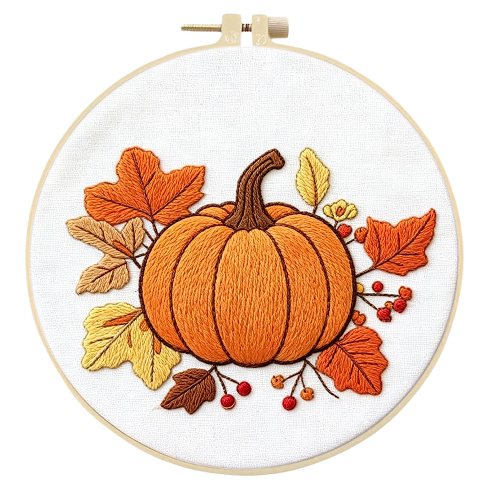 Home Still Life DIY Embroidery Kit for Beginners Adults Craft Lovers Gift with Embroidery Hoop 29x29cm