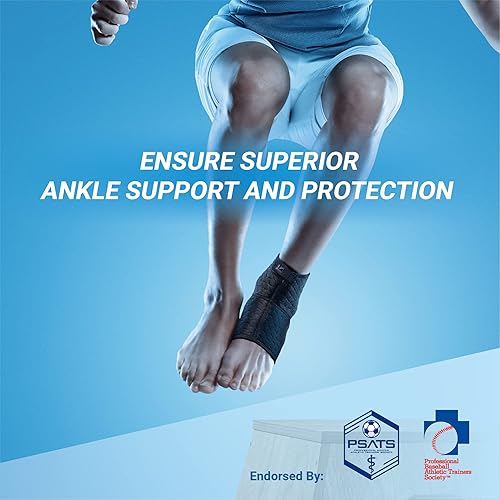 Miniatura 3 de LP SUPPORT 728CA Extreme Tobillera CoolPrene - Manga de compresión transpirable para apoyar y proteger el tobillo (negro, S)