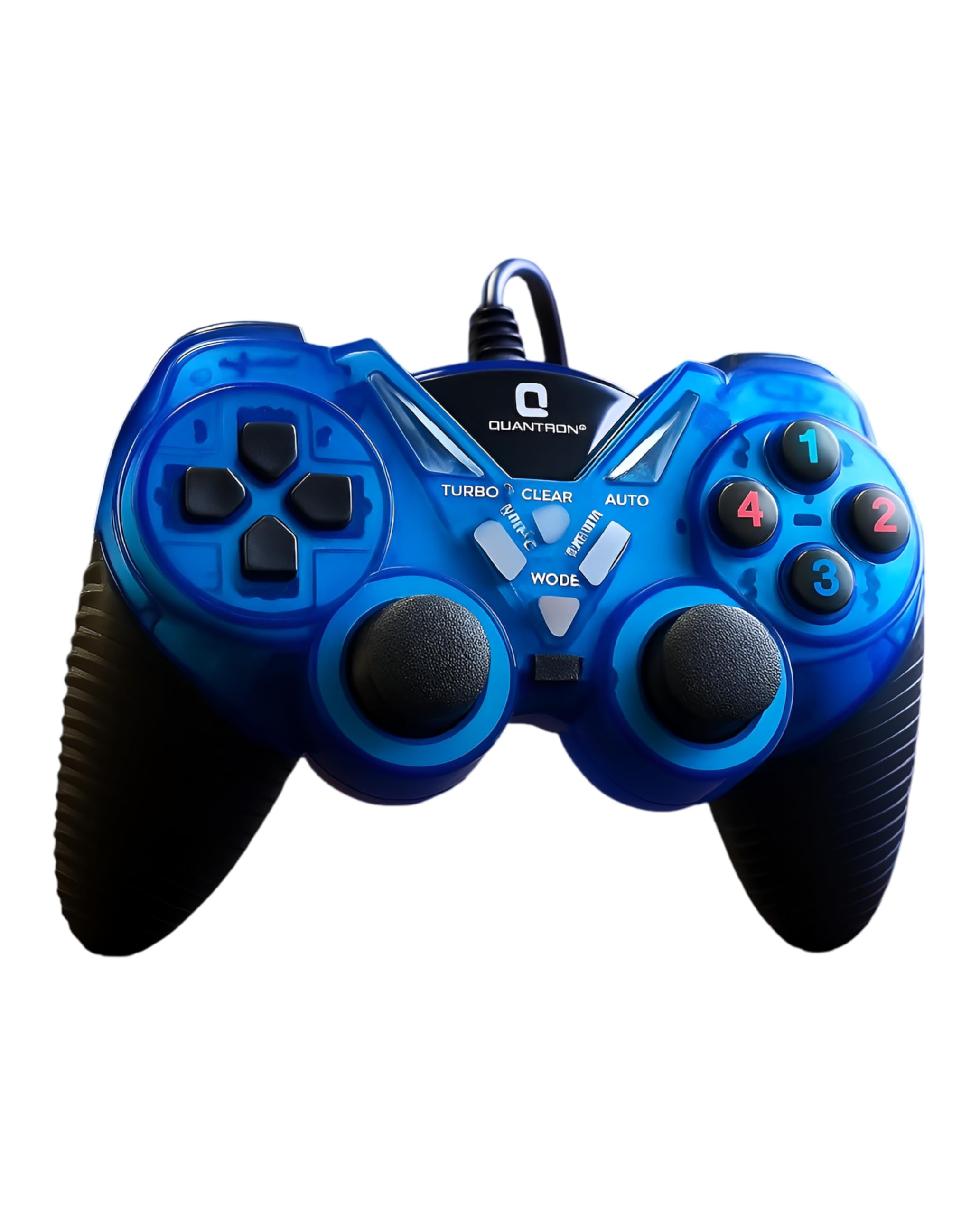 QUANTRON QGP-1803 Wired USB Double Shock Gamepad | Turbo & Auto Modes | Force Feedback | Compatible with Windows XP/7/8/10/11 | Ergonomic Anti-Skid Design-image-21