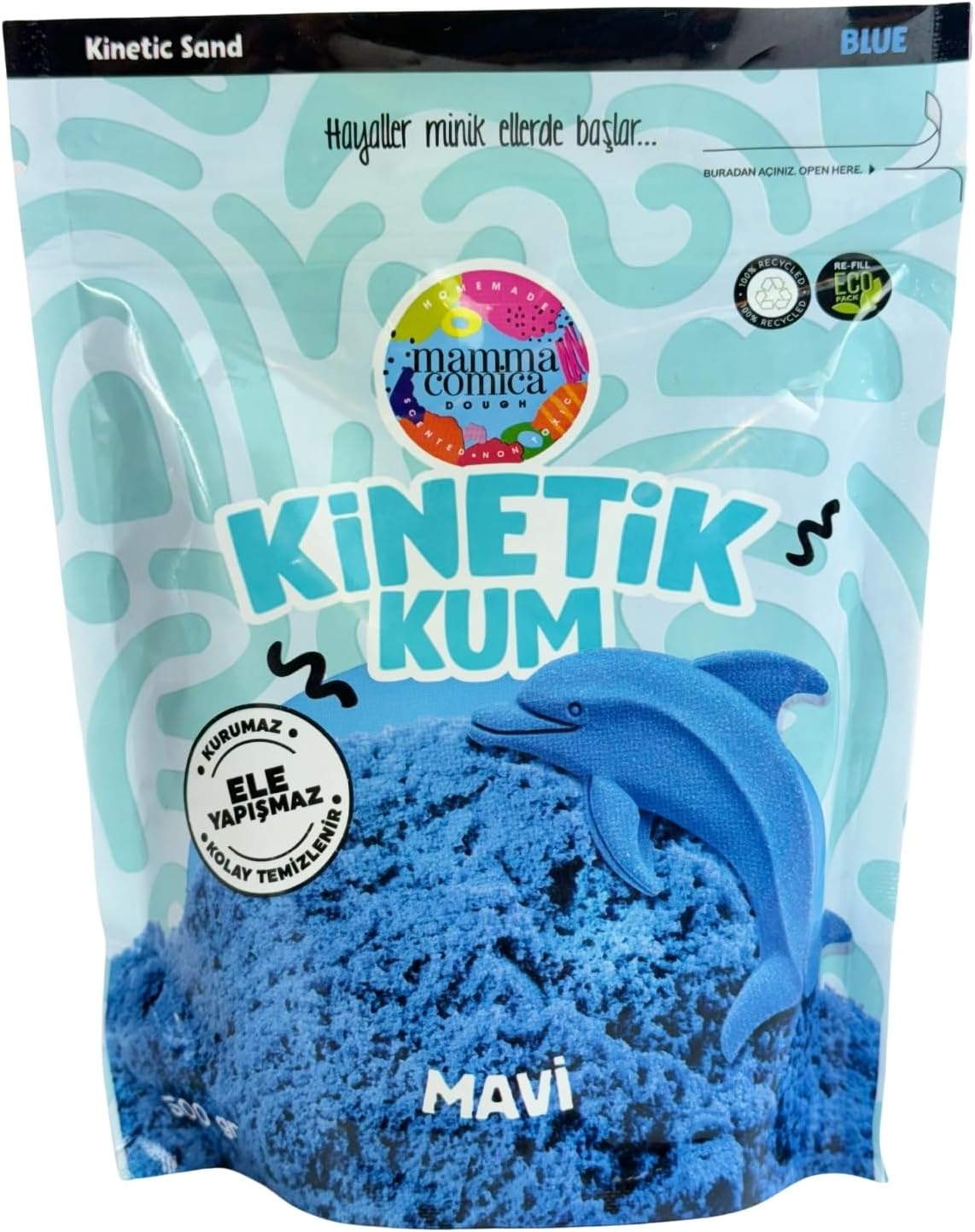 Mavi Kinetik Kum - 500 gr