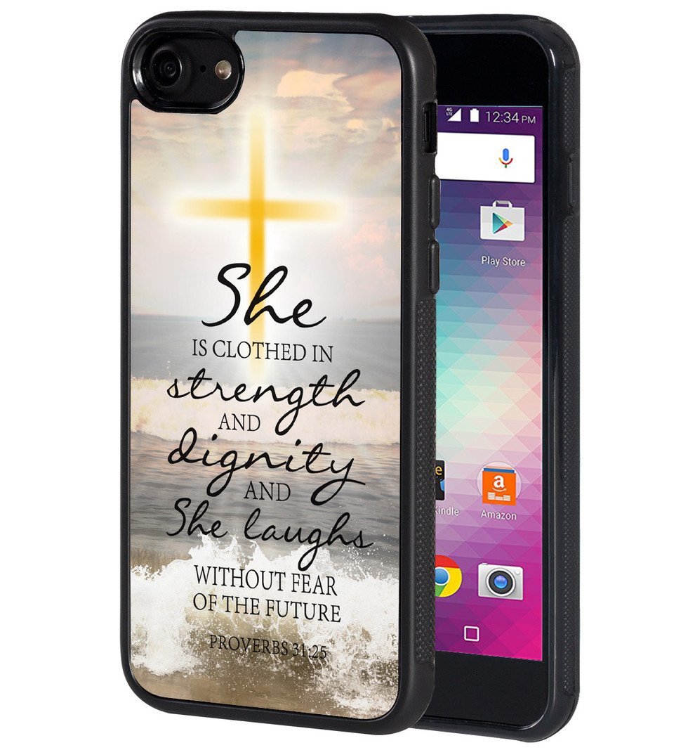iPhone 7/iPhone 8 Case,Christianity TPU Customization for iPhone 7/iPhone 8 4.7 inch Protective Shell Bible Psalm 31:25