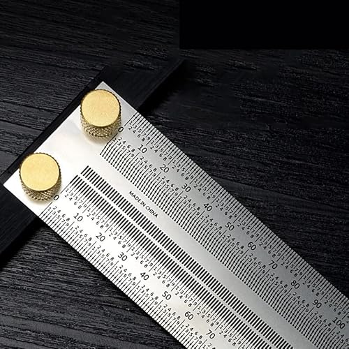 Machinist Tools High-Precision T Type Square Ruler Woodworking Aluminum Alloy Scriber Measuring Carpentry Marking Gauge Carpenter Tools