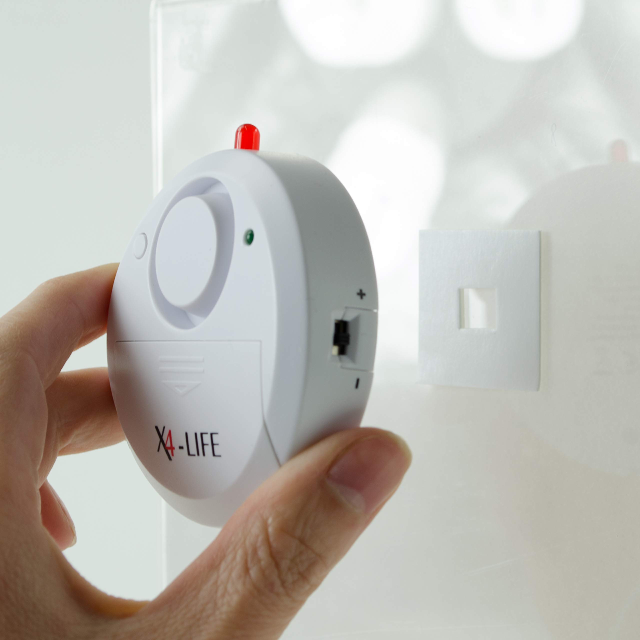 X4-LIFE Security Alarm Lot de 2 détecteurs d'eau