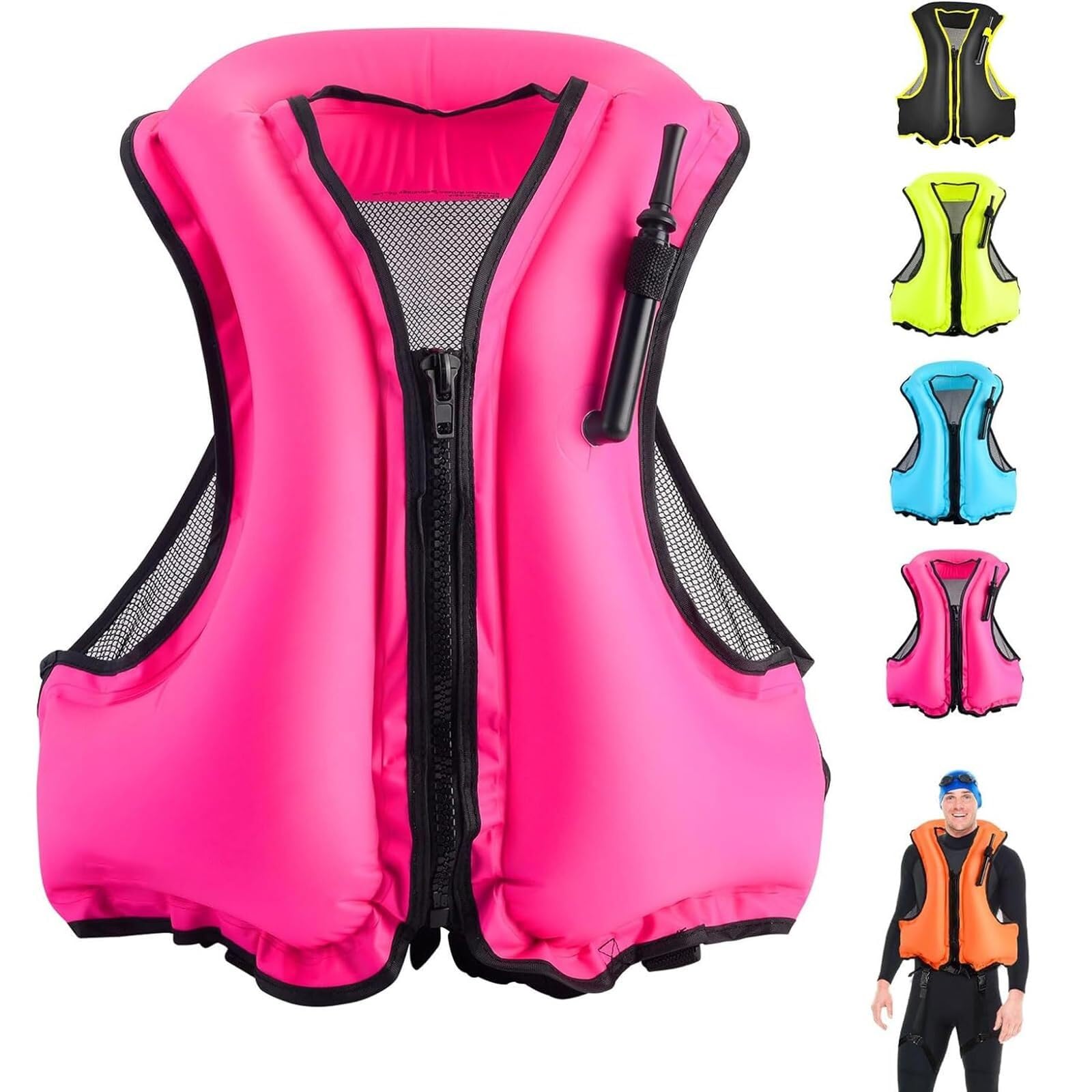 Giacca da Surf Gonfiabile con Cinturino Inguinale for Snorkeling, Canottaggio