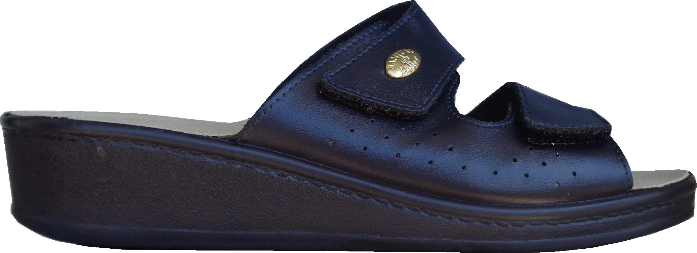 SANITAL LIGHT - 1375 - Zapatilla de Casa en Cuero | Comodidad Italiana | Suela de Poliuretano Ligera | Plantilla en Piel Anatómica Anti-Shock