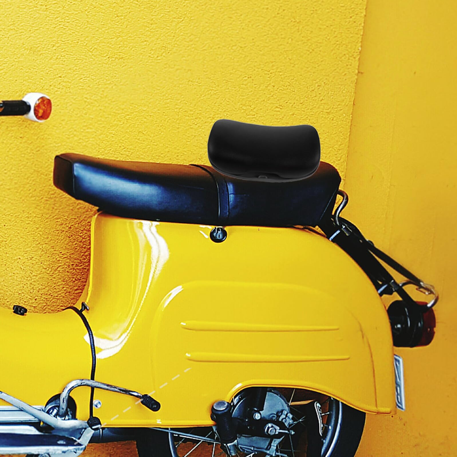 Schienale per Moto Supporto Imbottito per Passeggeri Cuscino Posteriore in Pu per Scooter e Biciclette Elettriche Distanziati