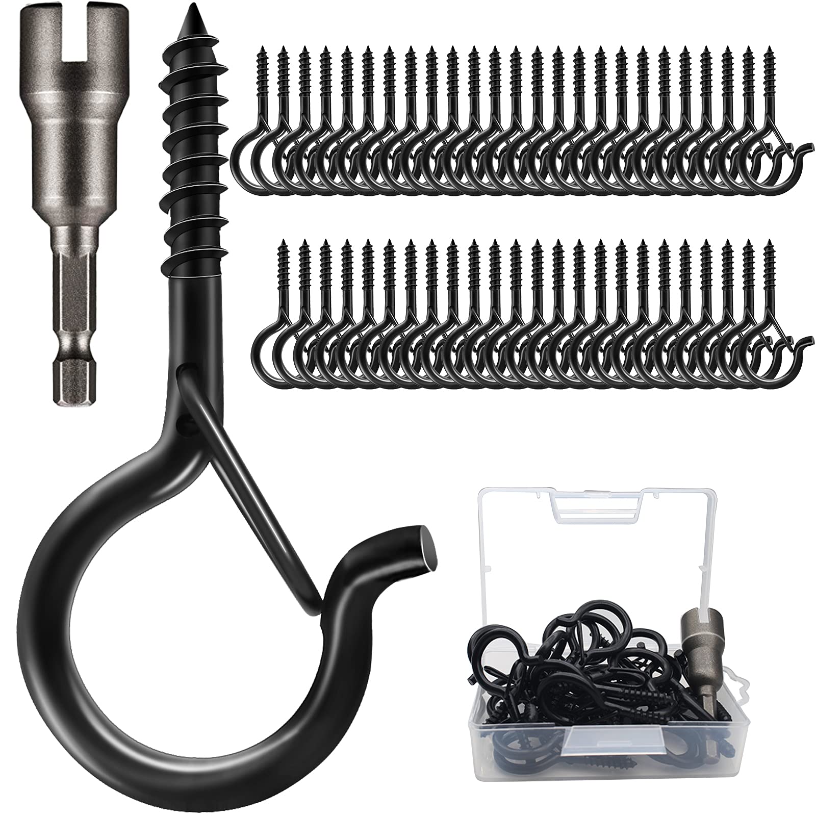 Q-Hanger Screw Hooks - Christmas Lights & More -1