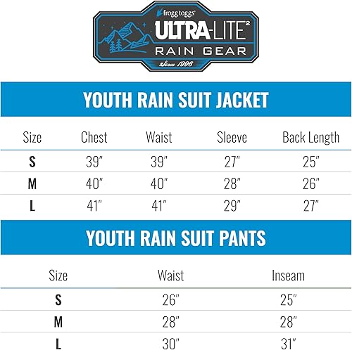 Miniatura 7 de FROGG TOGGS Traje de lluvia transpirable impermeable Ultra-Lite2 para jóvenes