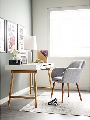 Miniatura 2 de Elle Decor Roux Mid-Century - Sillón decorativo para sala de estar, sofá suave, tapizado de tela de lino