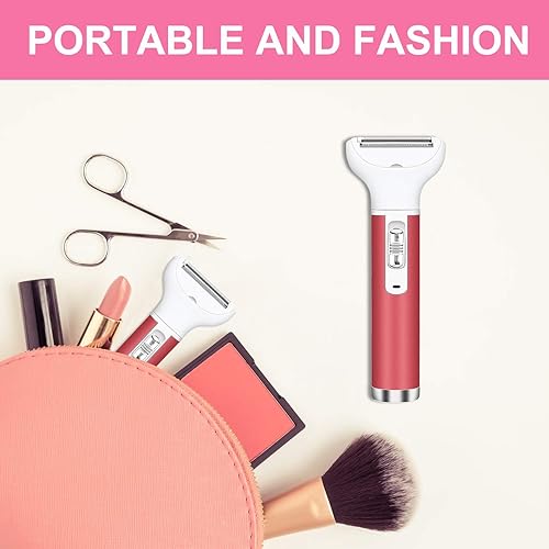 Miniatura 7 de Removedor de pelo para mujer, sin dolor 5 en 1, resistente al agua, para mujer, afeitadora eléctrica USB, recargable, afeitadora facial para bikini,