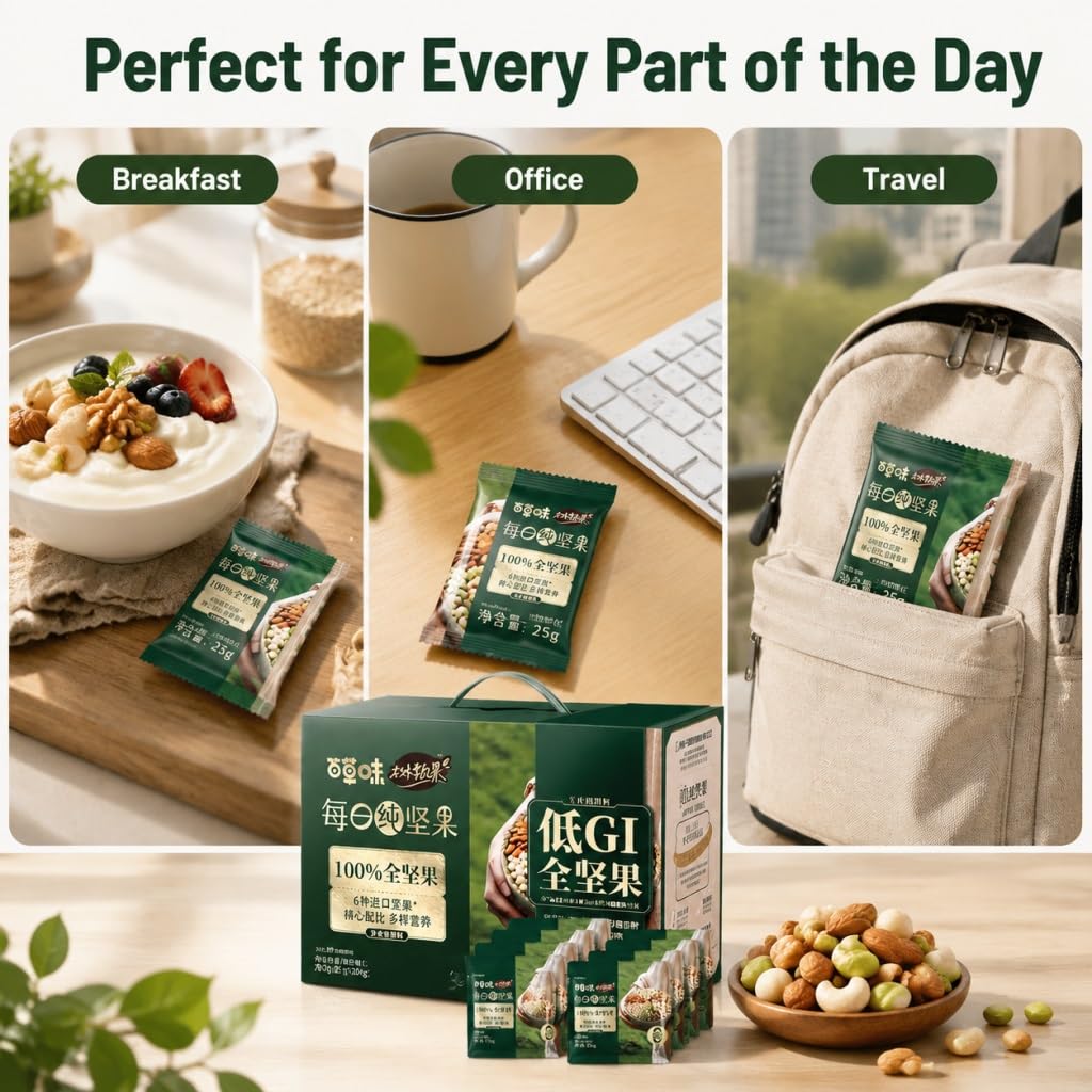 Paquetes Diarios De Refrigerios Nueces Y Frutas Secas, 30 Bolsas Envueltas Individualmente (750 G), 6 3, Crujientes Jugosos, For Llevar