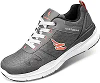 Tênis de caminhada feminino para fascite plantar, ortopédico feminino com suporte de arco, tênis antiderrapante para mulheres