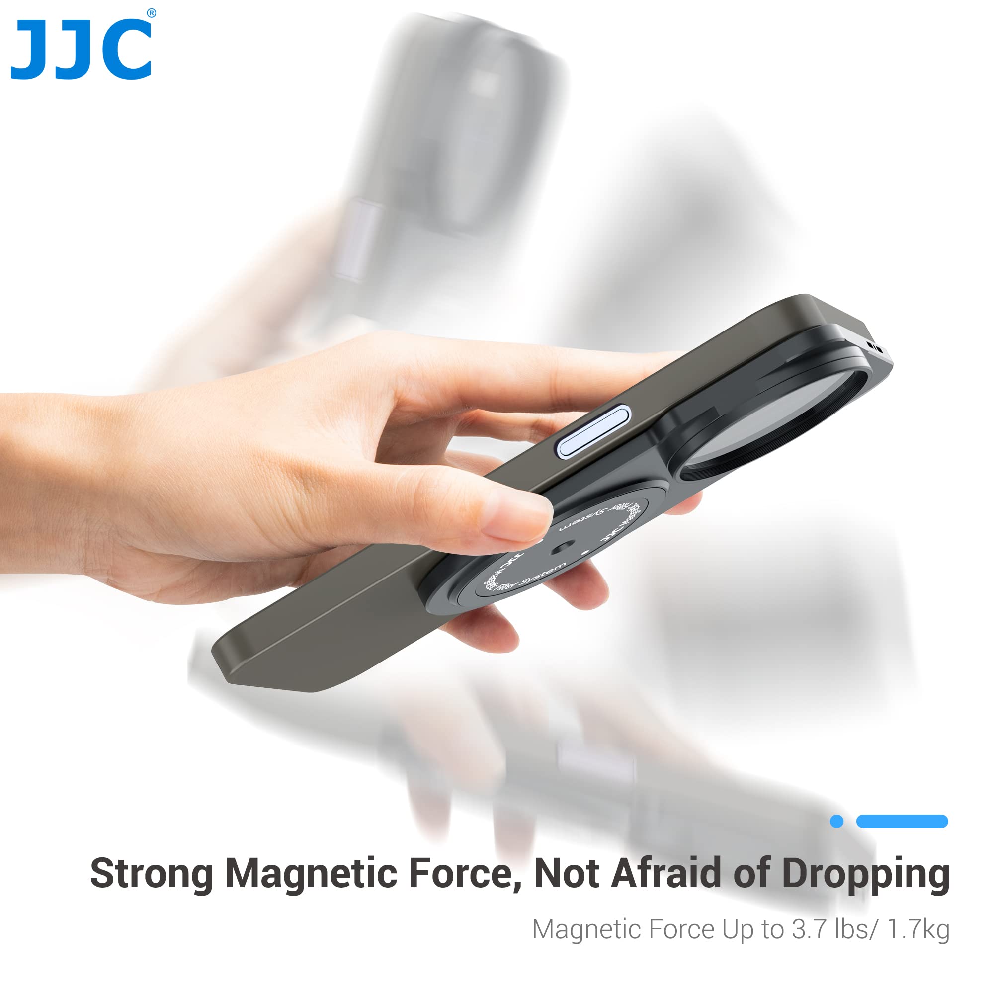 JJC Phone Filter Mount For IPhone 14 Pro - Attach 49mm Filter, Magnetic Adapter With 1/4-20 For IPhone Magsafe Tripod Mount, Magnet Phone Case & Anti-reflect Lens Hood Set - View #10