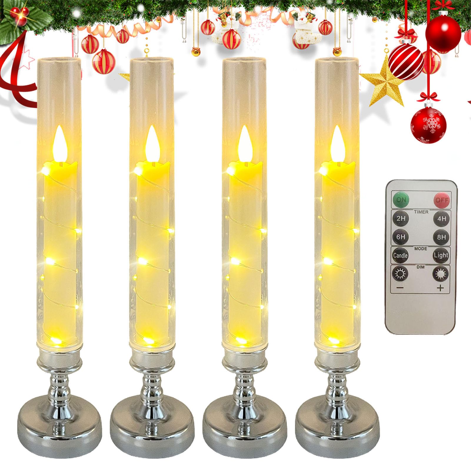 Bougies LED pour décoration de table de mariage et banquets - 8