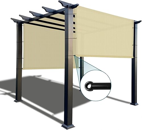 COARBOR Toldo universal de repuesto para pérgola de 11 x 14 pies, con ojales, panel de pantalla para patio, terraza, patio trasero, glorieta,