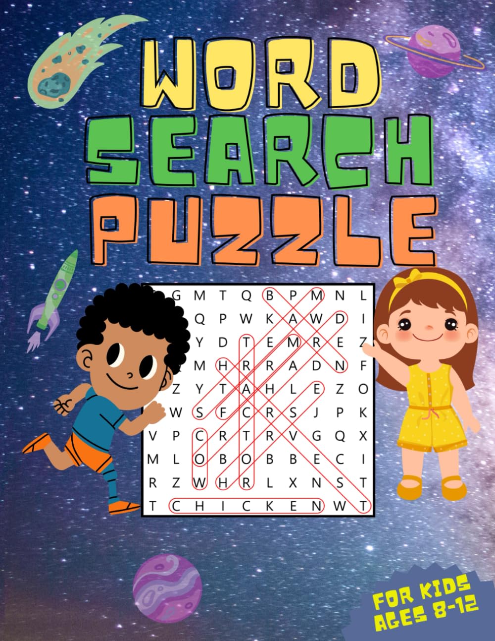 Word search for Kids 8 to 12 years old: Word Search Puzzle