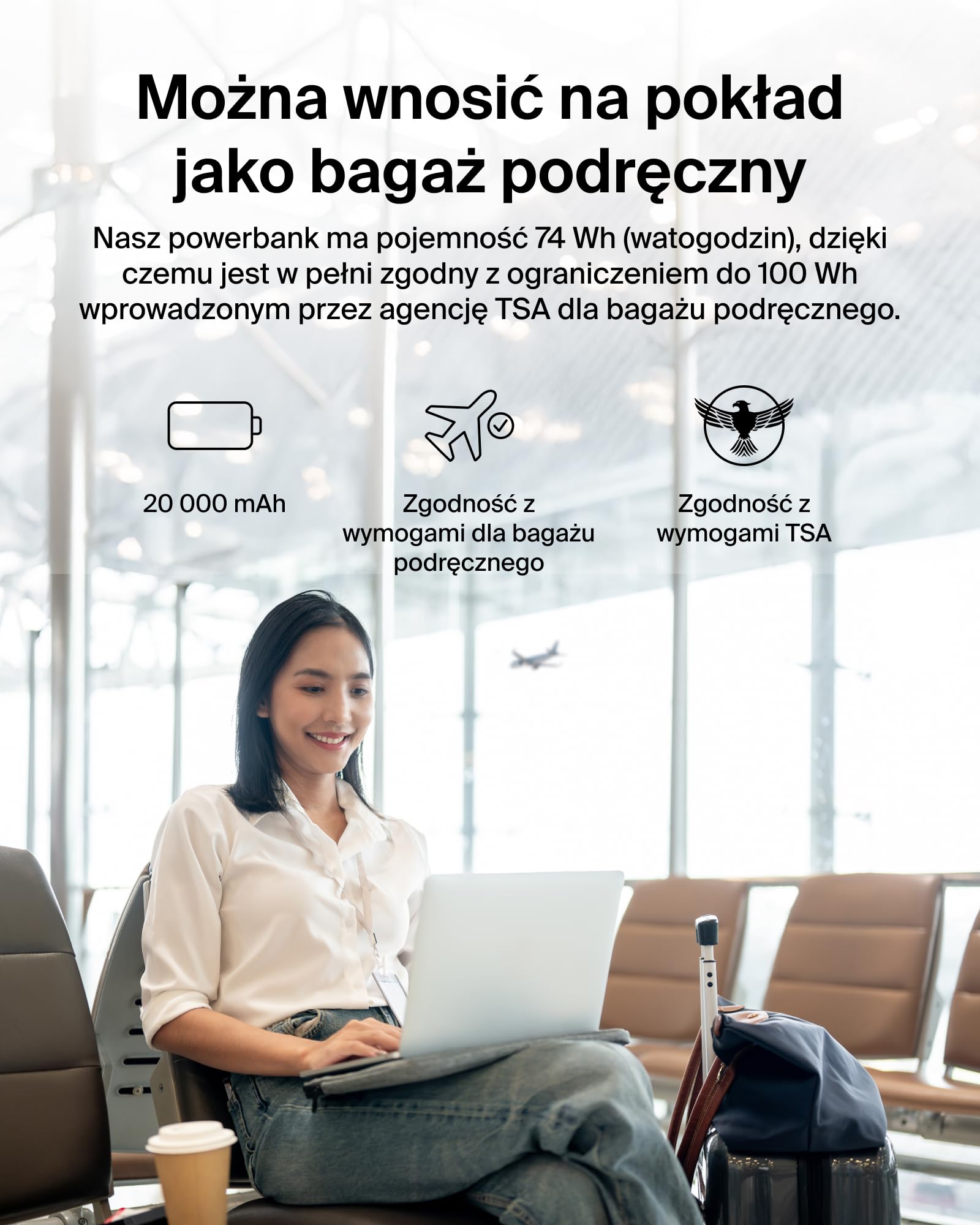 Belkin Przenośna ładowarka, powerbank 20 000 mAh PD 30 W ze zintegrowanym kablem – szybkie ładowanie USB-C Power Delivery, do urządzeń iPhone serii 16, iPad Pro, Galaxy serii S25 i innych – niebieska