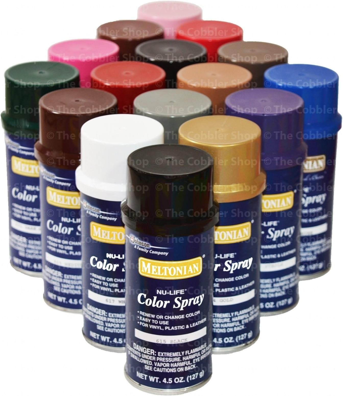 Meltonian Nu-Life Color Spray Leather Plastic Vinyl Paint/dye 4.5 Oz #607 Green (Brillo)