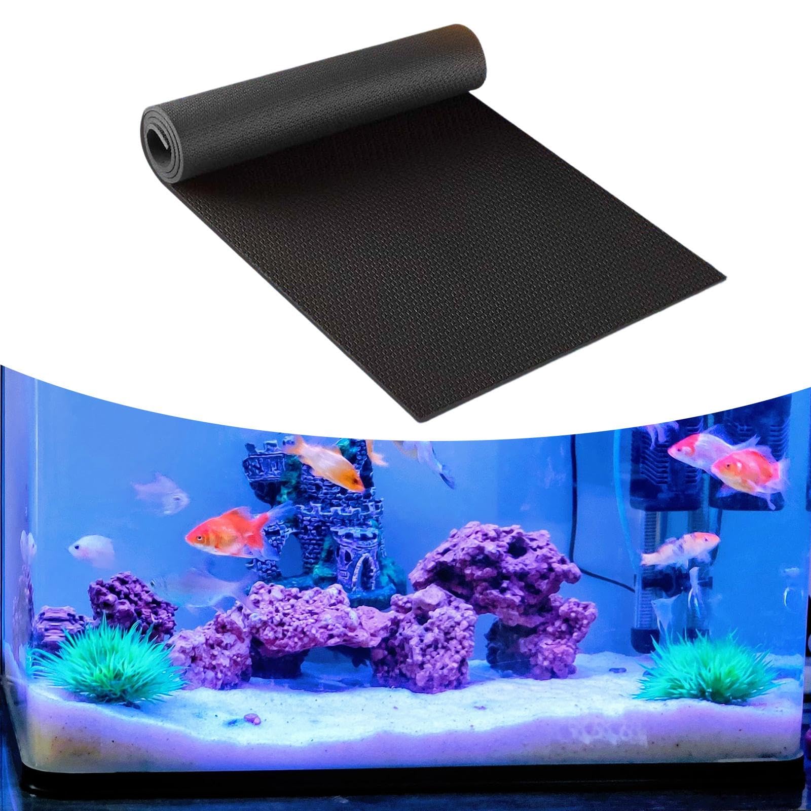 Aquarium-Nivelliermatte, stoßfest, leicht zuschneidbar, Rutschfester Schutz, 6 mm, 100cmx50cm