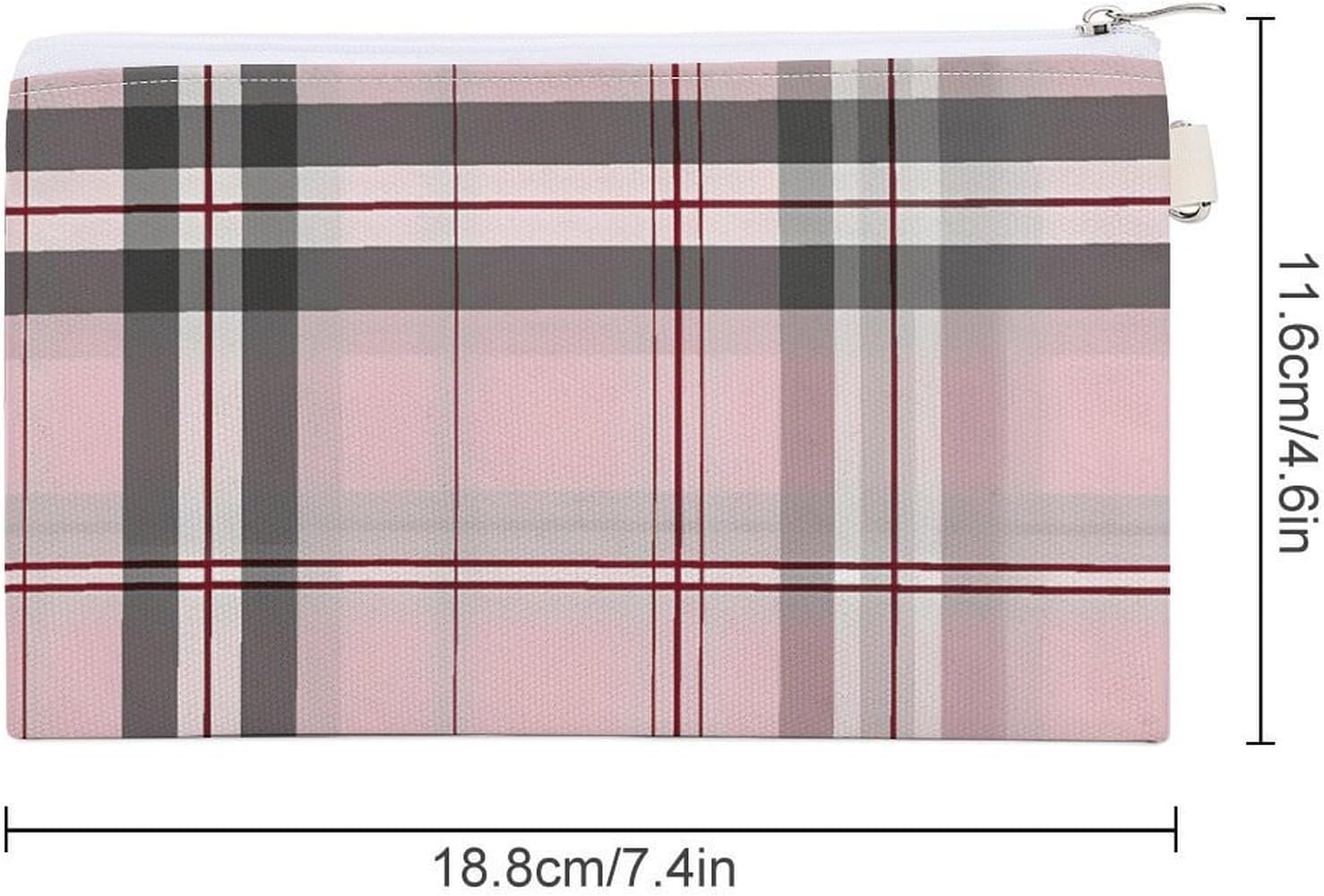 Burgundy Tartan Plaid Coin Purse Change Purse Pouch Wallet