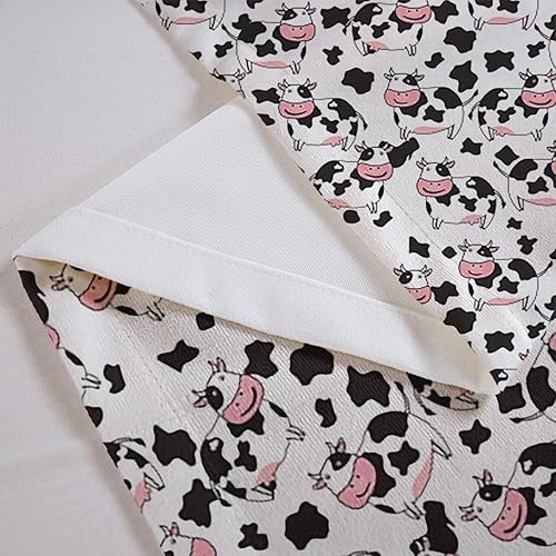 Miniatura 3 de jejeloiu Lindas cortinas de cenefa de vaca para sala de estar, dormitorio, cortinas de cocina con estampado de vaca, cenefas de cortina de animales