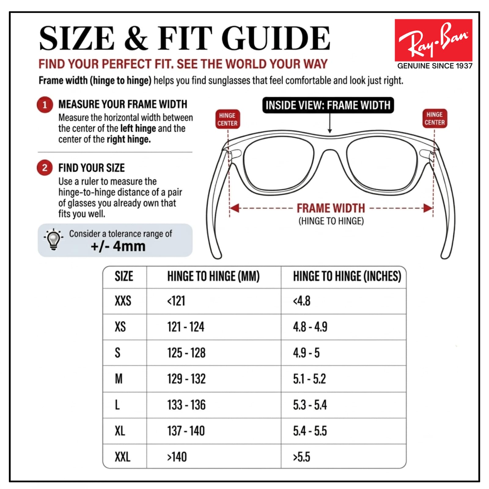 Ray-Ban RB2132 NEW WAYFARER Classic - Gafas de sol con kit oficial de gafas