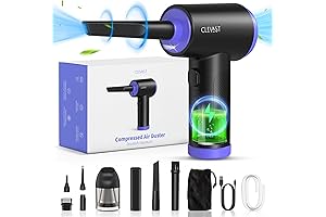 CLEVAST Compressed Air Duster 3-in-1 Vacuum for PC