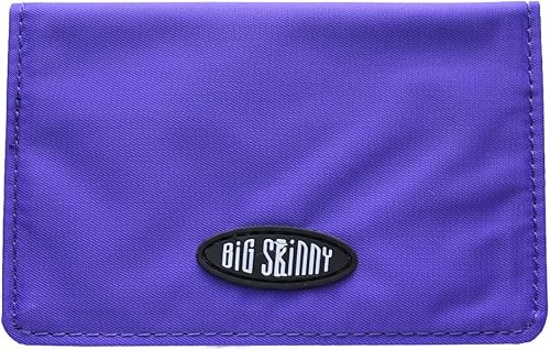 Big Skinny Card Holder ID Inside Wallet (Holds Up to 25 Cards), Purple, One Size