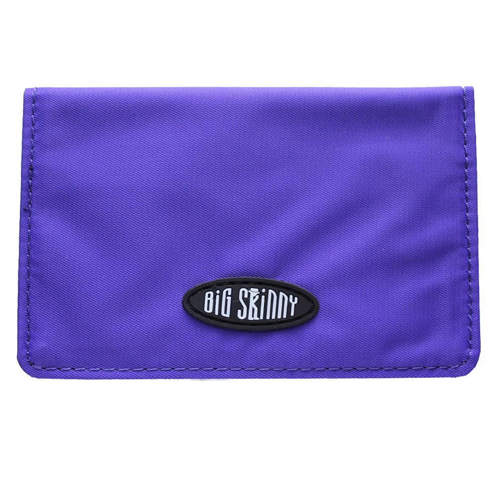 Big Skinny Card Holder ID Inside Wallet (Holds Up to 25 Cards), Purple, One Size