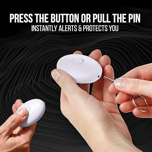 Miniatura 3 de PainSafari - Llaveros de seguridad de alarma personal para mujeres y hombres  Sirena de seguridad de 125 dB  Herramienta de seguridad de autodefensa
