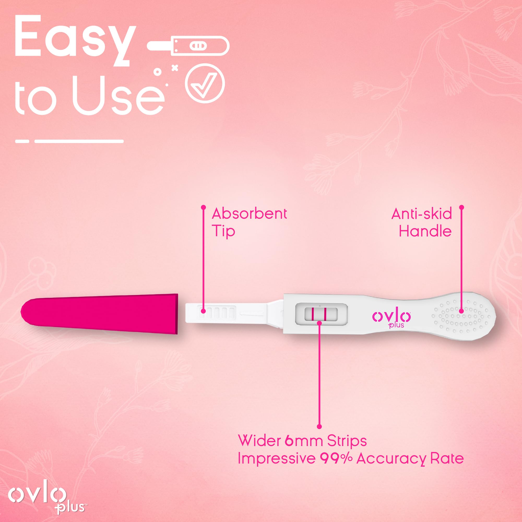 Ovlo Plus ® Pregnancy Test Kit Early Detect 25mlU - Pack of 3 Tests - Advanced Midstream Test | featured in Mimi