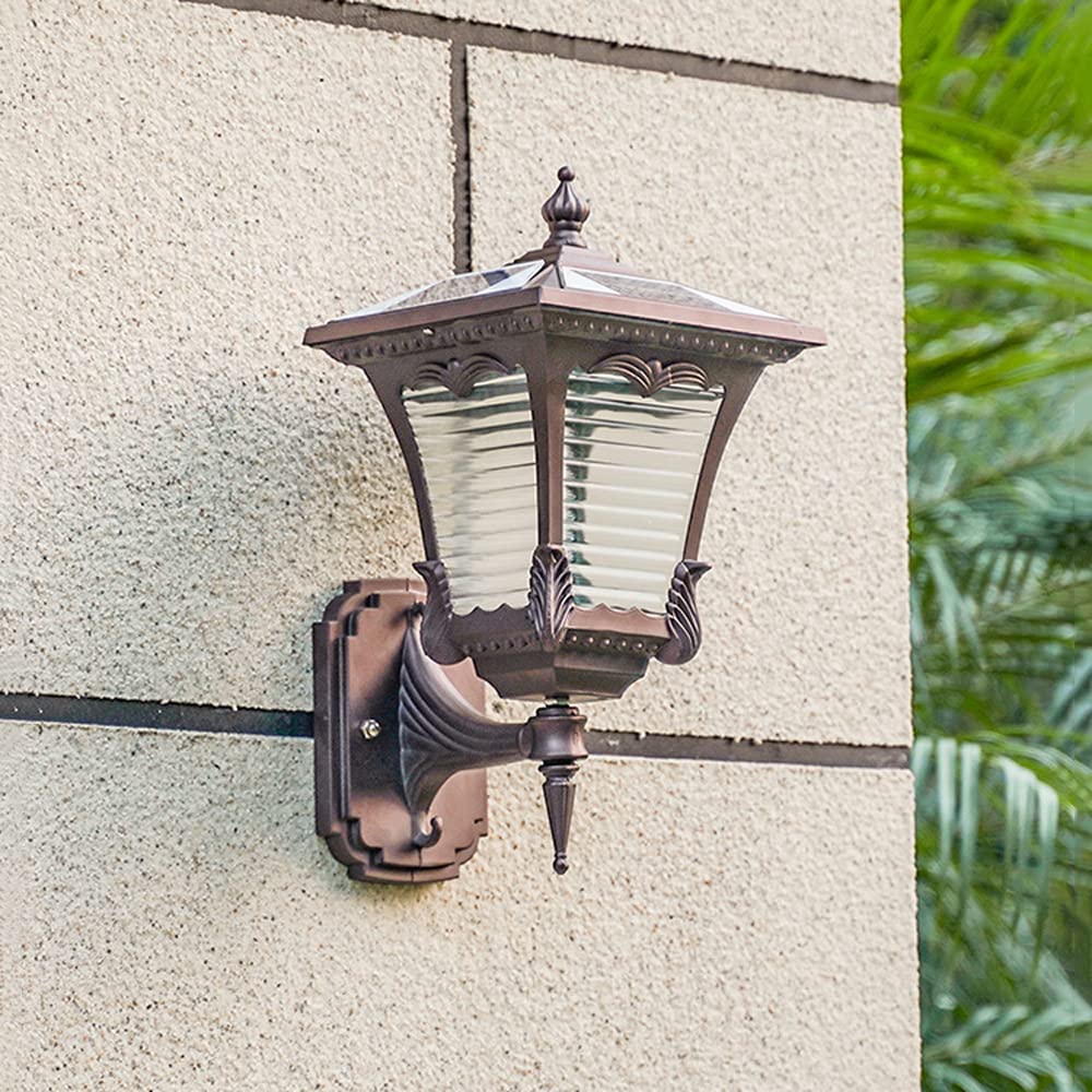 1 Szt Wodoodporna Lampa ścienna Led Na Energię Słoneczną Zewnętrzna Lampa ścienna Kinkiet Zewnętrzne Lampy Solarne