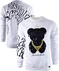 SCREENSHOT Mens Urban NYC Graffiti Hip Hop Fleece Pullover Active Fashion Crew Neck Sweatshirt Top