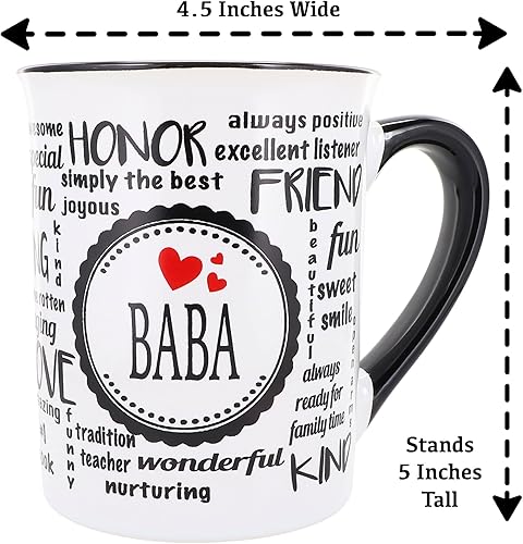 Miniatura 4 de Baba - Taza de café de cerámica de 16 onzas para abuela, regalos de Navidad para mujeres, mema, mamá, nana, decoración de la casa
