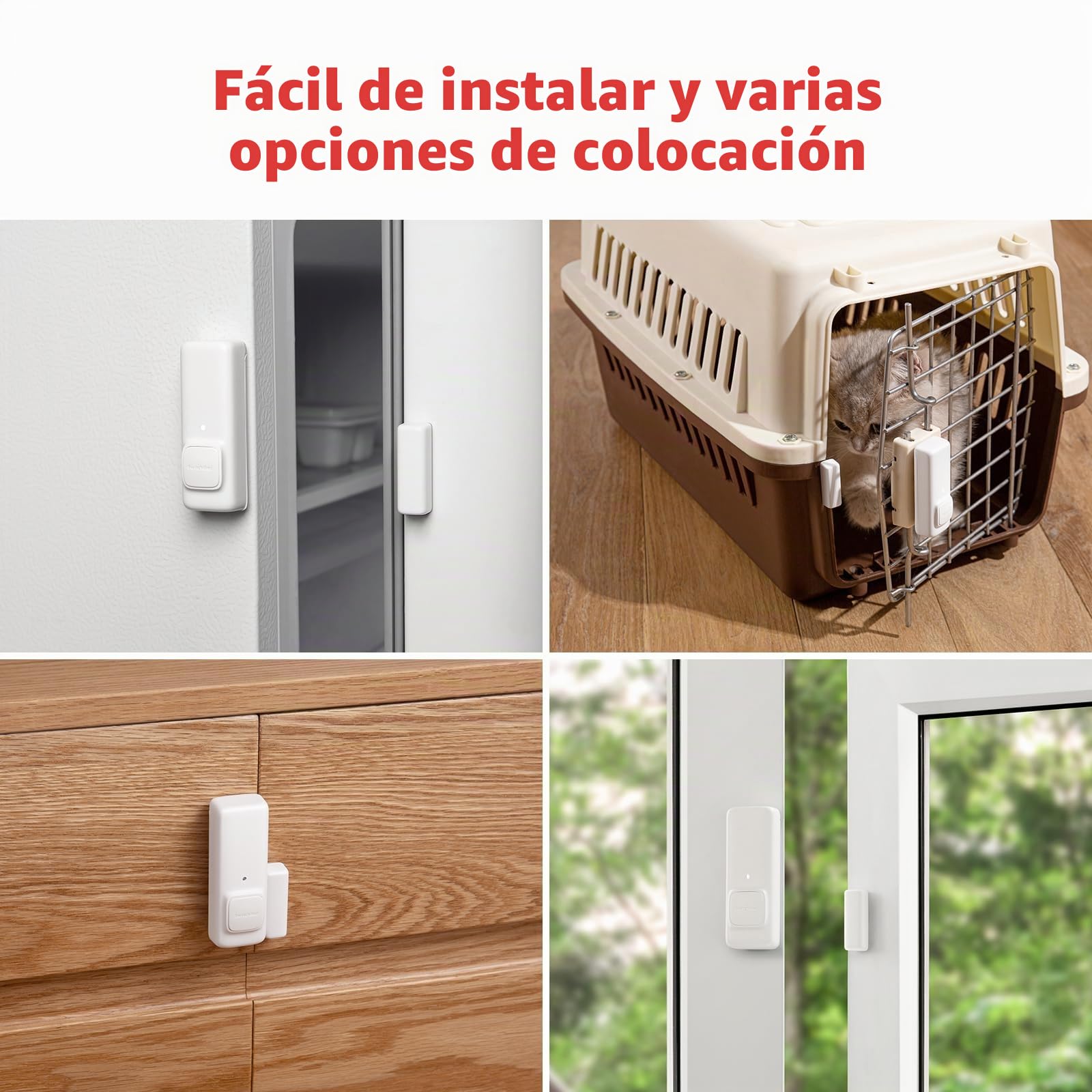 SwitchBot Sistema inalámbrico de Seguridad para el hogar, Detector de interruptores de Puertas y Ventanas con Alarma, añade SwitchBot Hub para Hacerlo Compatible con Alexa (3)