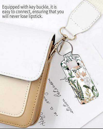 Miniatura 2 de Chapstick Holder Llavero Moda Lápiz Labial Manga Bálsamo Labial Portátil Bolsillo Brillo Labial Soporte de Tubo